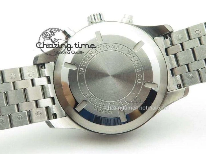 MIROTIME 0114 Minimalist Pilot Chrono 3777 43mm ZF 1:1 Best Edition Black Dial On SS Bracelet A 7364